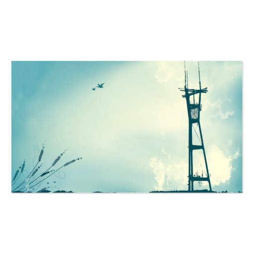 Tower - Business Business Card Templates (back side)