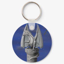 Tower Guardian - Silver Dragon keychains by thefrozenduck Tower Guardian - Silver Dragon keychains