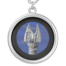Tower Guardian - Silver Dragon Custom Necklace