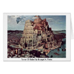 Tower Of Babel By Bruegel A. Pieter cards