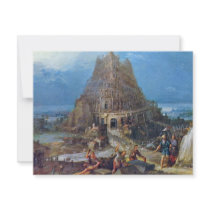 Tower Of Babel By Bruegel D. Ä. Pieter Invitations