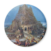 Tower Of Babel By Bruegel D. Ä. Pieter Refrigerator Magnet