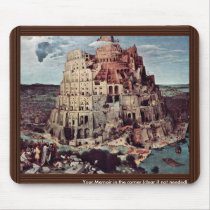 Tower Of Babel,  By Bruegel D. Ä. Pieter Mouse Pad