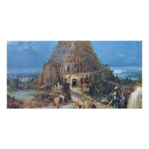 Tower Of Babel By Bruegel D. Ä. Pieter Picture Card