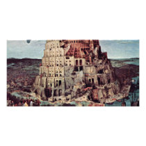 Tower Of Babel,  By Bruegel D. Ä. Pieter Photo Greeting Card