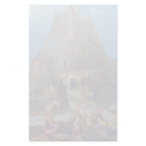Tower Of Babel By Bruegel D. Ä. Pieter Custom Stationery