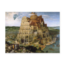 Tower of Babel by Brueghel Post Card