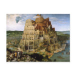 Tower of Babel by Brueghel Post Card