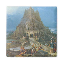Tower of Babel by Pieter Bruegel Refrigerator Magnets