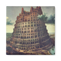 Tower of Babel by Pieter Bruegel Refrigerator Magnet
