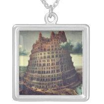 Tower of Babel by Pieter Bruegel Custom Necklace