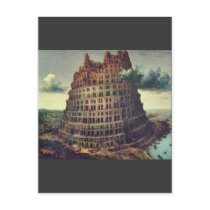 Tower of Babel by Pieter Bruegel Postcard