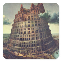 Tower of Babel by Pieter Bruegel Sticker