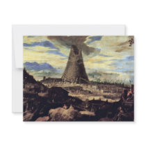 Tower Of Babel By Toeput Lodewyk Invitations