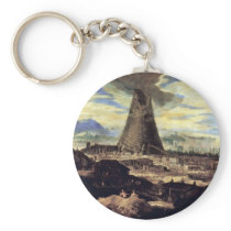 Tower Of Babel By Toeput Lodewyk Key Chain