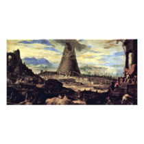 Tower Of Babel By Toeput Lodewyk Photo Card