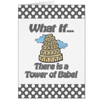 Tower of Babel Greeting Card