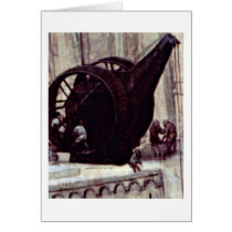 Tower Of Babel Detail By Bruegel A. Pieter Greeting Card