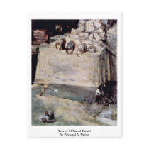 Tower Of Babel Detail By Bruegel A. Pieter Post Card