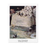 Tower Of Babel Detail By Bruegel A. Pieter Post Card
