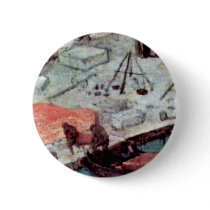 Tower Of Babel, Detail By Bruegel D. Ä. Pieter (Be Pinback Button