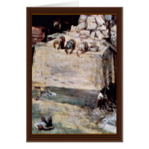 Tower Of Babel, Detail By Bruegel D. Ä. Pieter (Be Cards