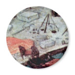 Tower Of Babel, Detail By Bruegel D. Ä. Pieter (Be magnets