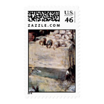 Tower Of Babel, Detail By Bruegel D. Ä. Pieter (Be Stamps