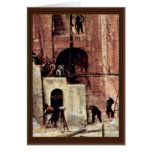 Tower Of Babel, Detail By Bruegel D. Ä. Pieter cards