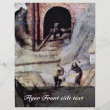 Tower Of Babel, Detail By Bruegel D. Ä. Pieter Flyer Design