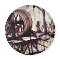 Tower Of Babel, Detail By Bruegel D. Ä. Pieter Fridge Magnet
