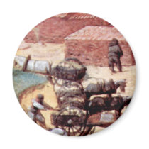 Tower Of Babel, Detail By Bruegel D. Ä. Pieter Magnets