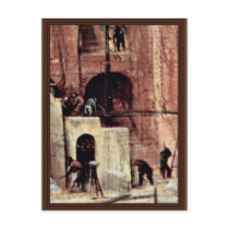 Tower Of Babel, Detail By Bruegel D. Ä. Pieter Post Cards