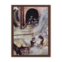 Tower Of Babel, Detail By Bruegel D. Ä. Pieter Postcards