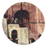 Tower Of Babel, Detail By Bruegel D. Ä. Pieter stickers