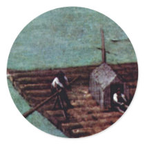 Tower Of Babel, Detail By Bruegel D. Ä. Pieter Sticker