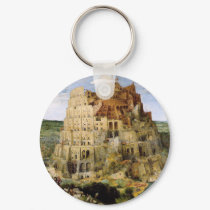 Tower of Babel - Peter Bruegel keychains