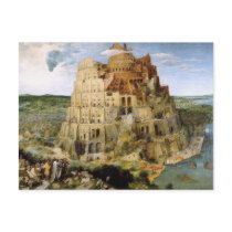 Tower of Babel - Peter Bruegel postcards by Aquavel Tower of Babel - Peter Bruegel postcards