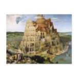 Tower of Babel - Peter Bruegel Post Card