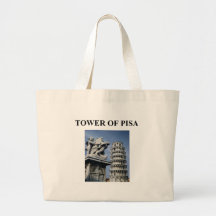 tower of pisa italy canvas bags