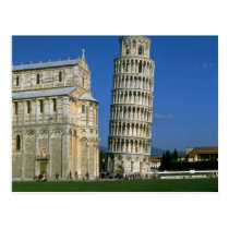 Tower of Pisa, Italy postcards