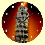 Tower of Pisa Wall Clock wall clocks