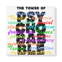 Tower of Psychobabble magnets