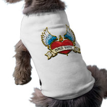 Tower Youth Heart Dog Shirt pet clothing by toweryouth Tower Youth Heart Dog Shirt pet clothing