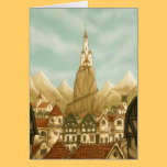 towering fantasy art greetingcard cards