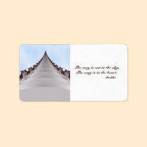 Towering Tree Motivational Buddha Quote Label