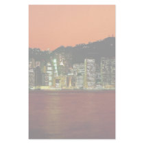 Towers of Central Hong Kong Island at dusk seen fr Custom Stationery