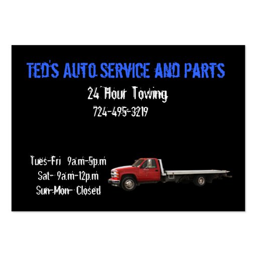 Towing Business Card
