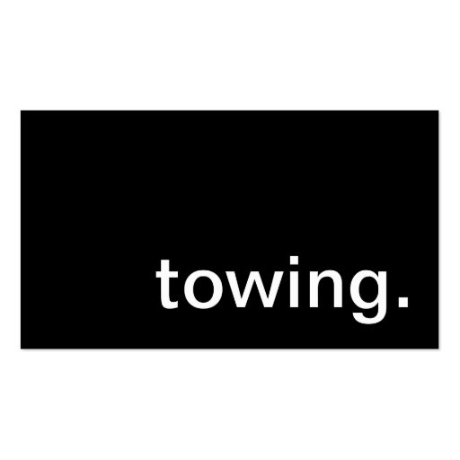 Towing  Business Card (front side)