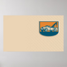 Towing Service Business Card Poster